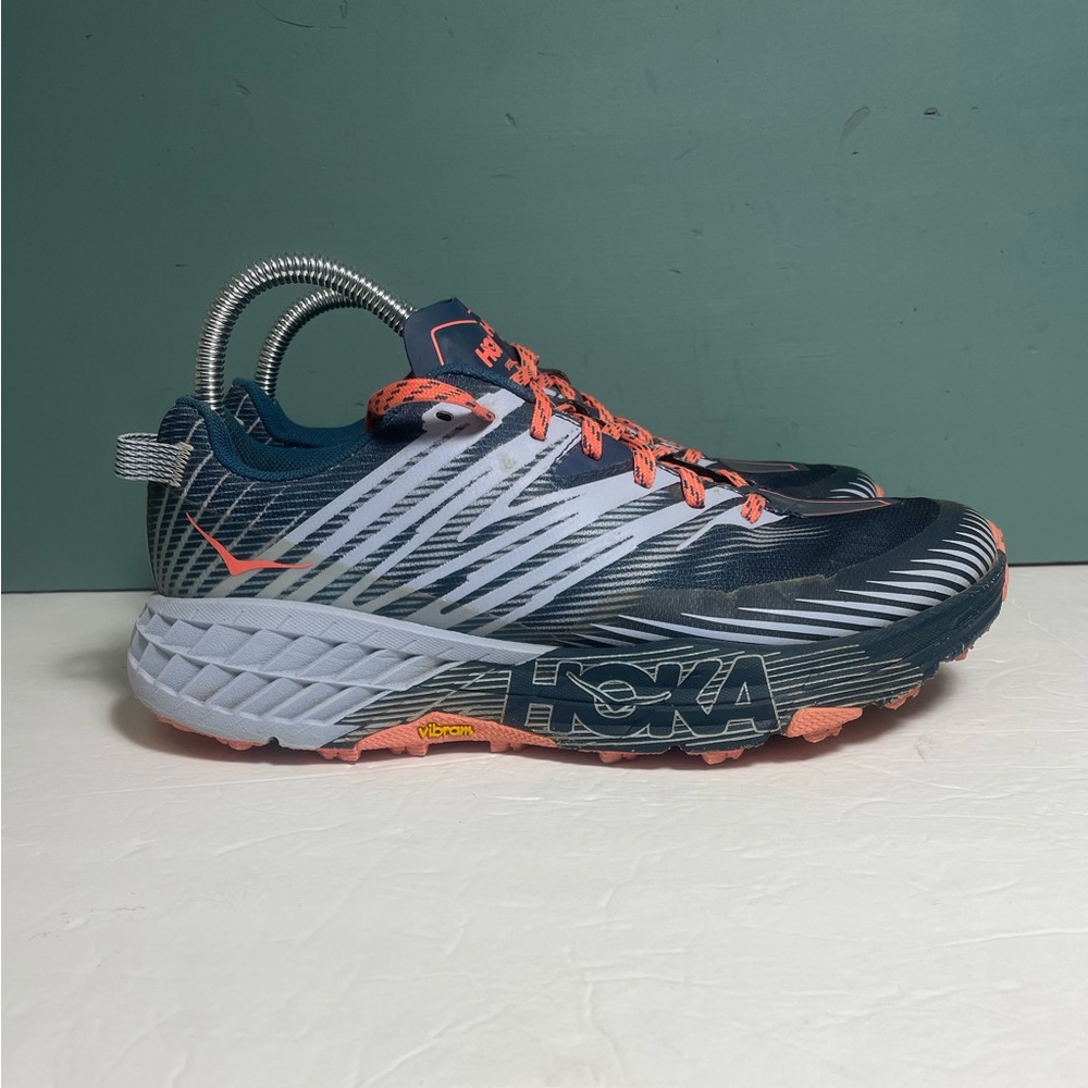 Size 9.5 US D- Hoka One One W Speedgoat 4 Wide Blue - 1106529-MBHH rRunnung Shoe
